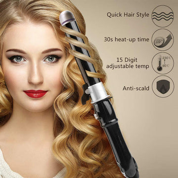 Otating Curling Iron Curling Wand Automatic Hair Curler 30s Instant Heat Auto Hair Waver Hair Styling Irons